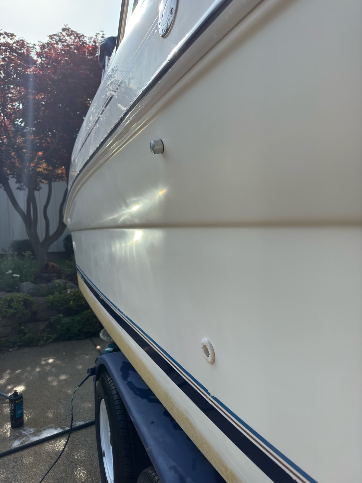 Boat hull before detailing